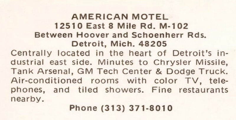 MNM Motel (American Motel, Americana Motel) - Vintage Postcard (newer photo)